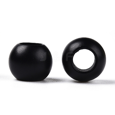 Matte Spray Painted Acrylic European Beads LS-X-ACRP-Q017-03A-01-1