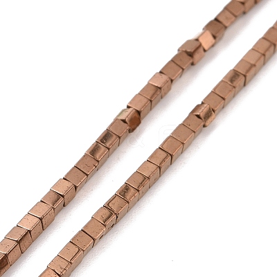 Electroplated Non-magnetic Synthetic Hematite Beads Strands G-G862-03C-1
