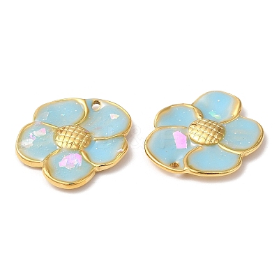 304 Stainless Steel Enamel Pendants STAS-K256-01G-01-1