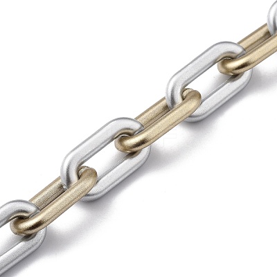 Handmade Spray Painted CCB Plastic Cable Chains AJEW-JB00728-02-1