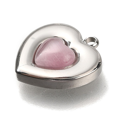 Cat Eye Charms STAS-P371-010P-1