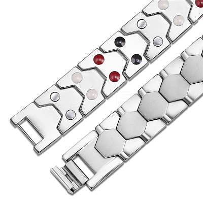 Stainless Steel Panther Chain Watch Band Bracelets JB673A-1