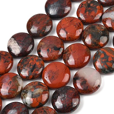 Natural Brecciated Jasper Beads Strands G-C220-D02-20mm-1
