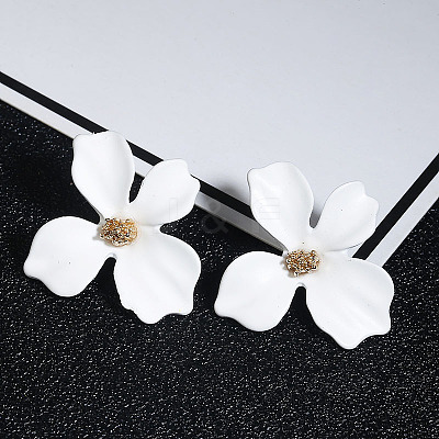 Flower Alloy Stud Earrings WGD3727-01-1
