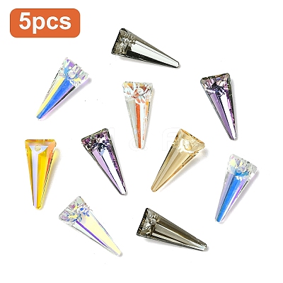 5Pcs K9 Glass Rhinestone Pendants GLAA-YW0004-89-1