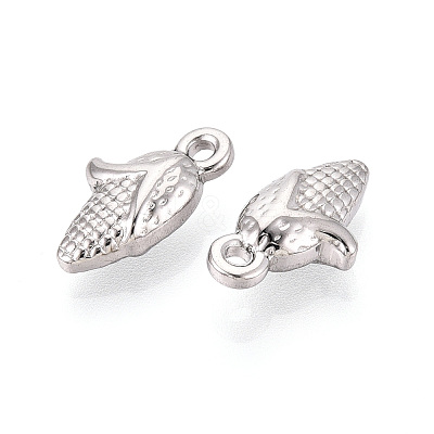304 304 Stainless Steel Corn Charms STAS-T067-46P-1