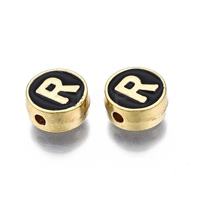 Alloy Enamel Beads ENAM-N052-006-02R-RS-1