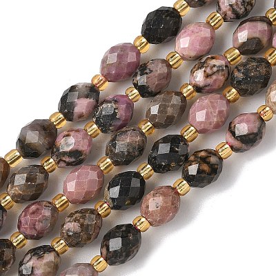Natural Rhodonite Beads Strands G-F809-A21-01-1