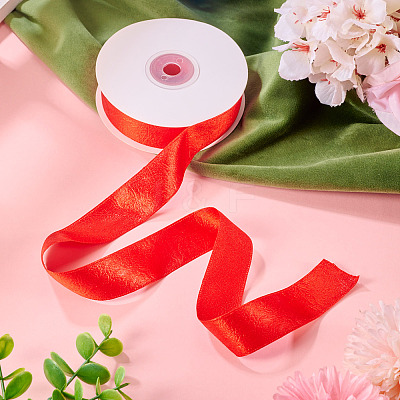 1 Roll Imitation Leather Polyester Ribbon LC-TA0001-02E-1