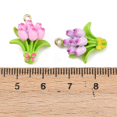Alloy Enamel Pendants FIND-G101-09G-1