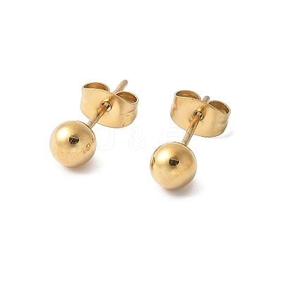 304 Stainless Steel Stud Earrings for Women X-EJEW-E603-06A-G-1