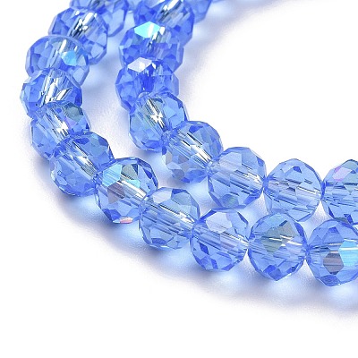Electroplate Glass Beads Strands EGLA-A034-T8mm-L04-1