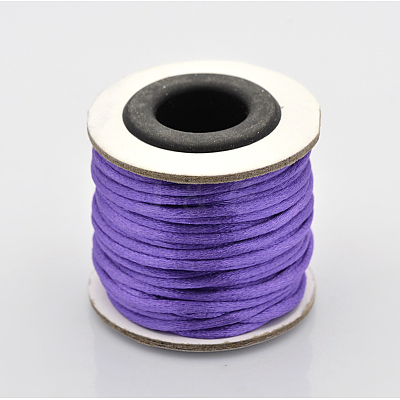 Macrame Nylon Satin Rattail Cords LS-NWIR-O001-B-09-1