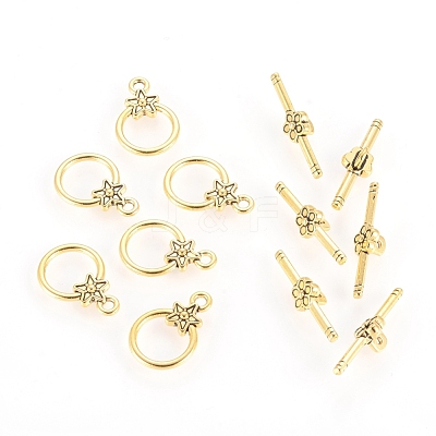 Tibetan Style Alloy Toggle Clasps GLF1075Y-1