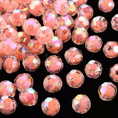 Transparent Acrylic Beads TACR-S152-04B-SS2109-1