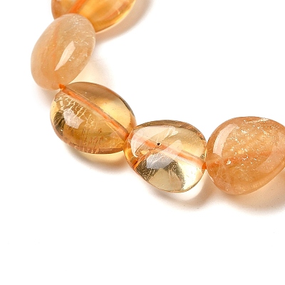 Heated Natural Citrine Beads Strands G-L608-A09-02-1