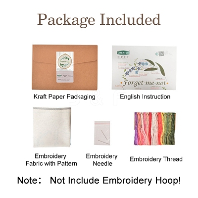 Embroidery Starter Kits DIY-P077-031-1