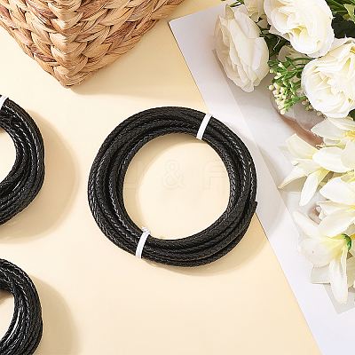 Braided Leather Cord with Core WL-CL0001-01A-1