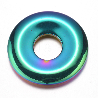 Electroplate Non-magnetic Synthetic Hematite Pendants G-F337-49-01-1