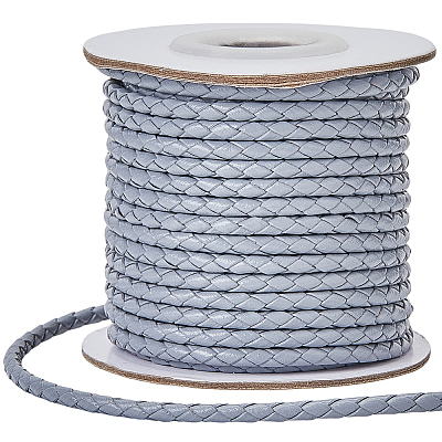 1 Roll 10M Round Braided Cowhide Cords WL-SC0001-03C-1