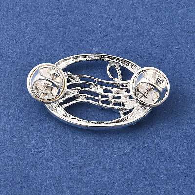 Musical Note Lapel Pin Backs JEWB-K035-02A-S-1