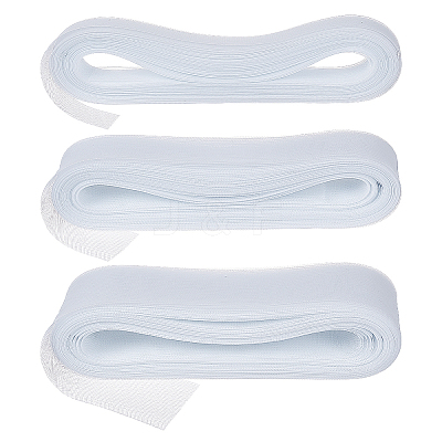 3 Rolls 3 Styles Elastic Polyester Deco Mesh Ribbons DIY-NB0013-55B-1