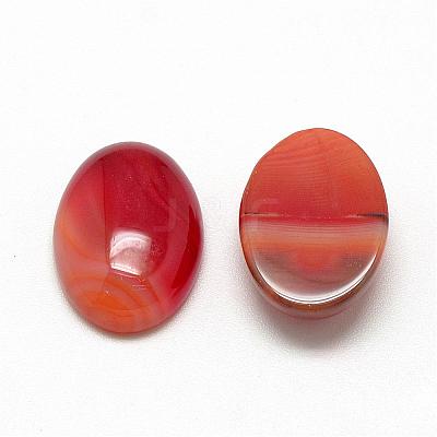 Natural Striped Agate/Banded Agate Cabochons G-R415-13x18-14-1