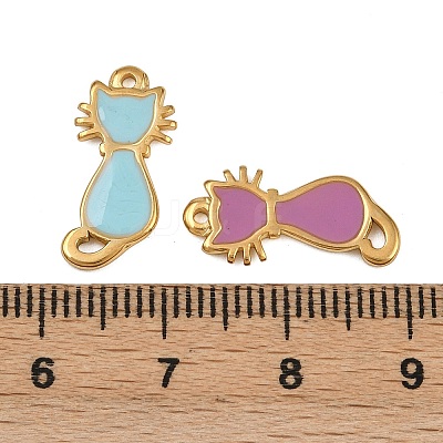 304 Stainless Steel Enamel Pendants STAS-G363-19G-01-1