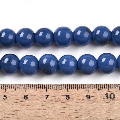 Baking Paint Glass Beads X1-DGLA-N013-10mm-10-1