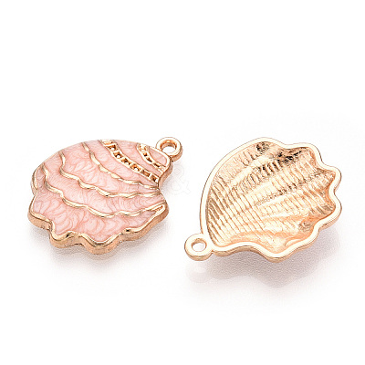 Rack Plating Alloy Enamel Pendant ENAM-Q449-12G-03-1