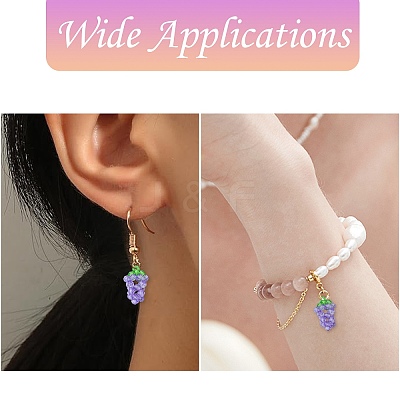 Handmade Acrylic Bead Pendants PALLOY-CJ00078-1