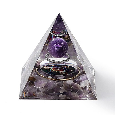 Orgonite Pyramid Resin Energy Generators AJEW-D056-01H-1
