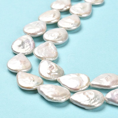 Natural Baroque Pearl Keshi Pearl Beads Strands PEAR-J007-04-1