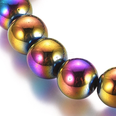 Non-magnetic Synthetic Hematite Beaded Bracelets BJEW-G625-01-1