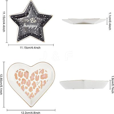 Porcelain Jewelry Plate DJEW-FG0001-06-1