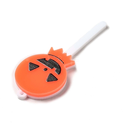 Halloween Printed Acrylic Big Pendants OACR-B007-02-1