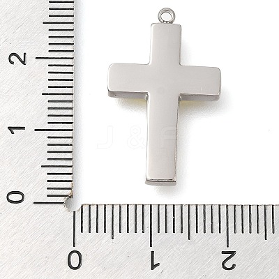 304 Stainless Steel Rhinestone Charms STAS-P369-14P-01-1-1