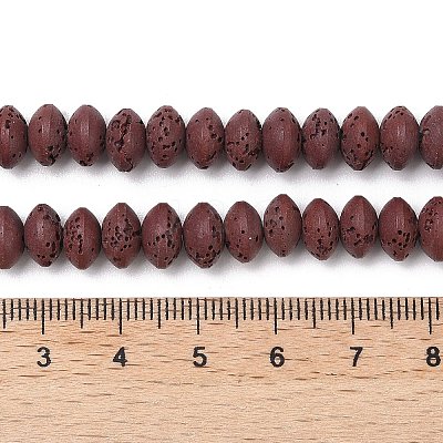 Synthetic Lava Rock Beads Strands G-B087-02A-07-1