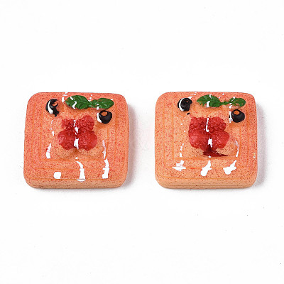 Opaque Epoxy Resin Cabochons LS-CRES-S358-68-1