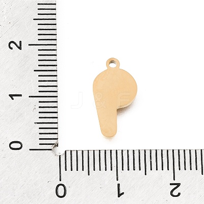 304 Stainless Steel Enamel Pendants STAS-E531-15G-1