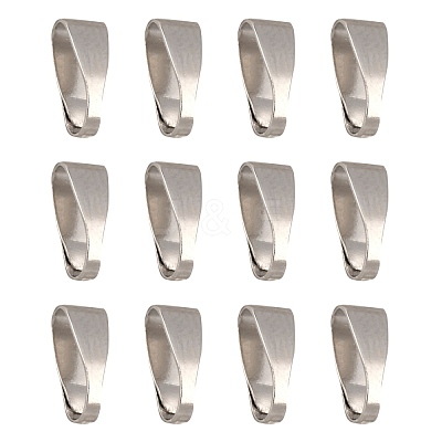 Platinum Brass Snap on Bails X-KK-M029-02P-1