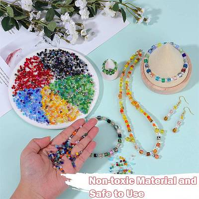2 Bags Imitation Artificial Crystal Glass Beads GLAA-SZ0001-95A-10-1