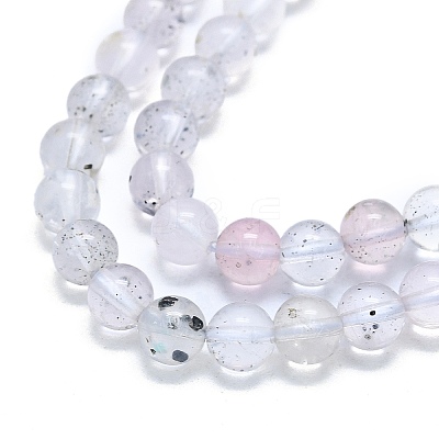 Natural Lepidolite Beads Strands G-G106-P01-03-1