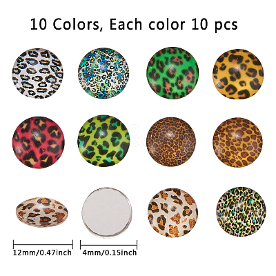Glass Cabochons GLAA-SC0001-04-1