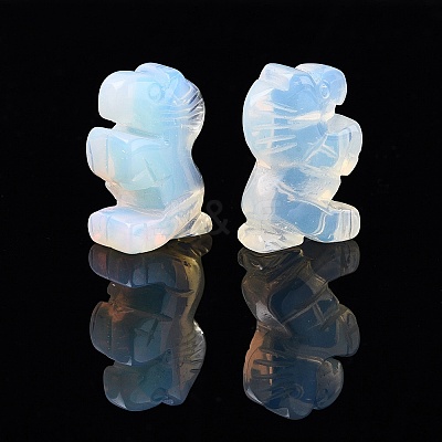 Synthetic Opalite Horse Figurine DJEW-N005-01A-1