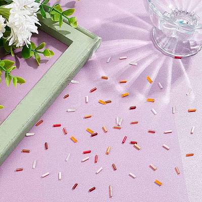 10 Style Glass Bugle Beads SEED-HY0001-05A-1