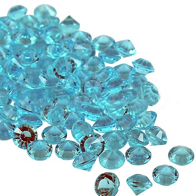 Acrylic Rhinestone Pointed Back Cabochons MRMJ-WH0081-26A-01-1