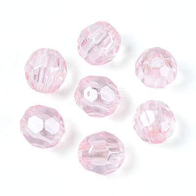 Transparent Acrylic Beads TACR-T028-61A-1