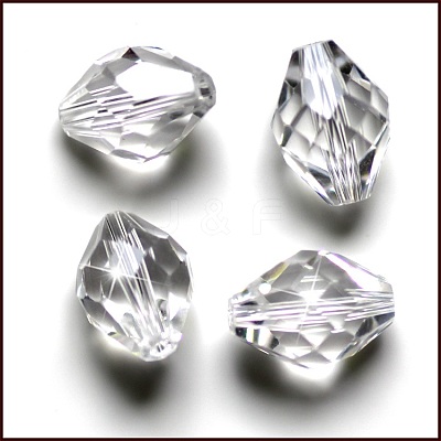 Imitation Austrian Crystal Beads SWAR-F054-13x10mm-01-1