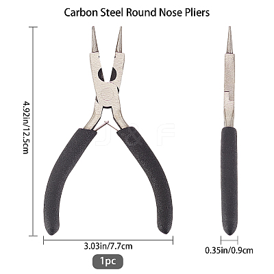 45# Carbon Steel Round Nose Pliers PT-SC0001-56-1